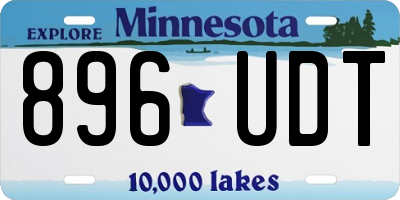 MN license plate 896UDT