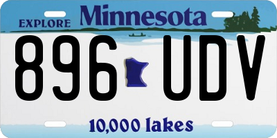 MN license plate 896UDV