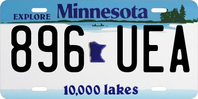 MN license plate 896UEA