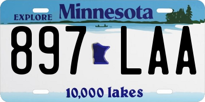 MN license plate 897LAA