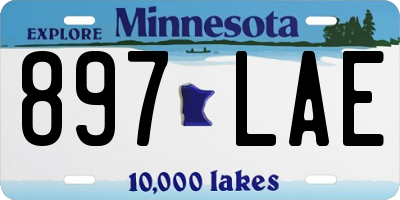 MN license plate 897LAE