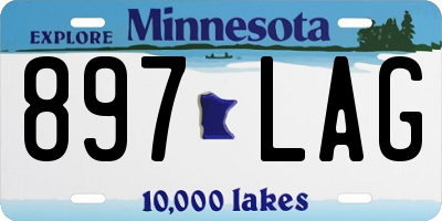 MN license plate 897LAG