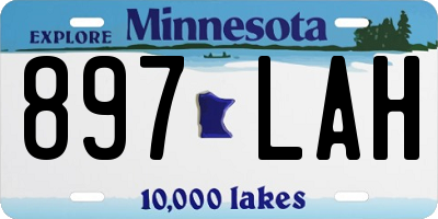 MN license plate 897LAH