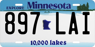 MN license plate 897LAI