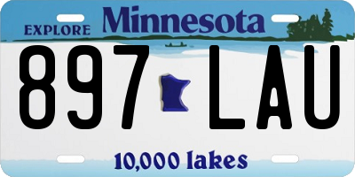 MN license plate 897LAU
