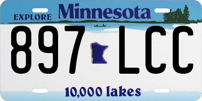 MN license plate 897LCC