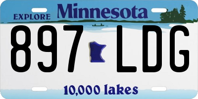 MN license plate 897LDG