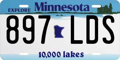 MN license plate 897LDS