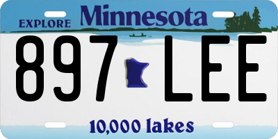 MN license plate 897LEE