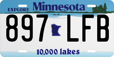 MN license plate 897LFB