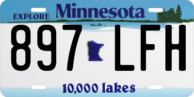 MN license plate 897LFH