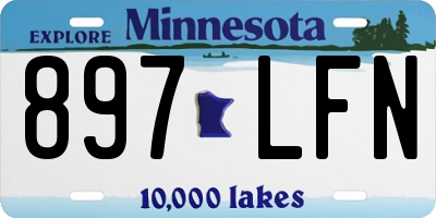 MN license plate 897LFN