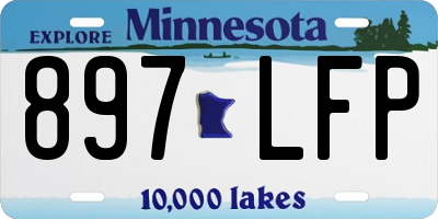 MN license plate 897LFP