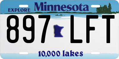 MN license plate 897LFT