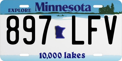 MN license plate 897LFV