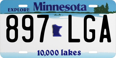 MN license plate 897LGA