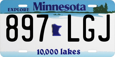 MN license plate 897LGJ