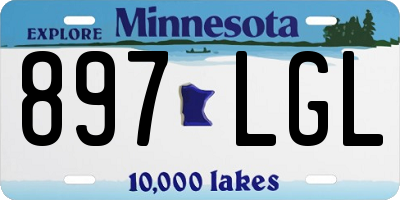MN license plate 897LGL