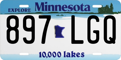MN license plate 897LGQ