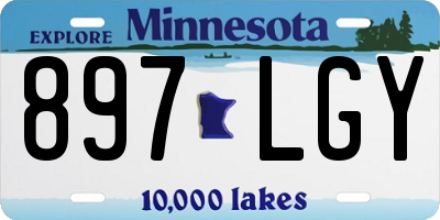 MN license plate 897LGY