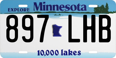 MN license plate 897LHB