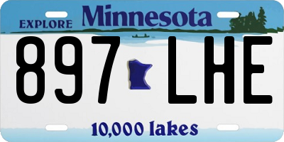 MN license plate 897LHE