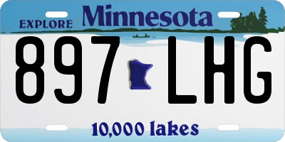 MN license plate 897LHG