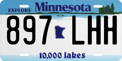 MN license plate 897LHH