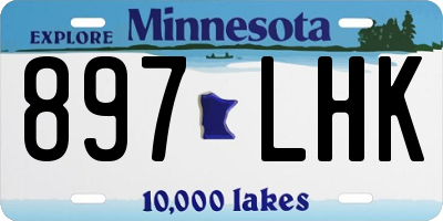 MN license plate 897LHK
