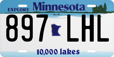 MN license plate 897LHL
