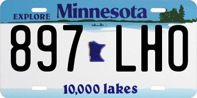 MN license plate 897LHO