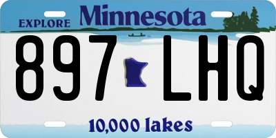 MN license plate 897LHQ