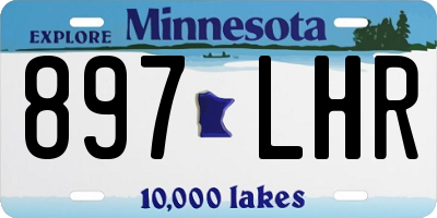 MN license plate 897LHR