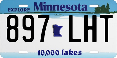 MN license plate 897LHT