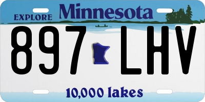 MN license plate 897LHV