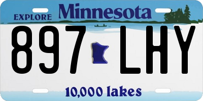 MN license plate 897LHY