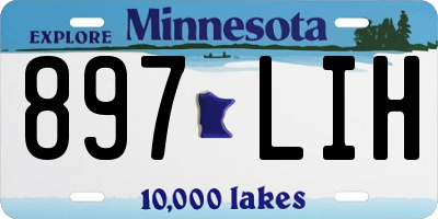 MN license plate 897LIH