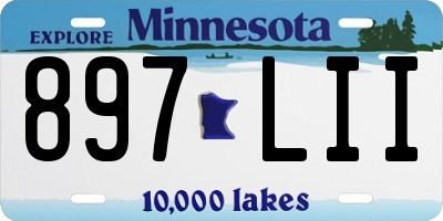 MN license plate 897LII
