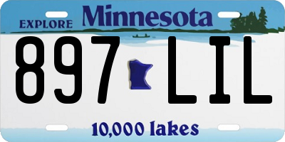 MN license plate 897LIL