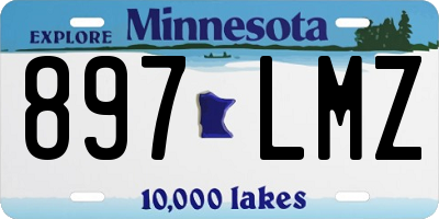 MN license plate 897LMZ