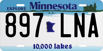 MN license plate 897LNA