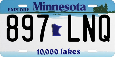MN license plate 897LNQ