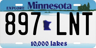 MN license plate 897LNT