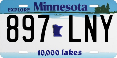 MN license plate 897LNY