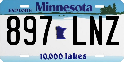MN license plate 897LNZ