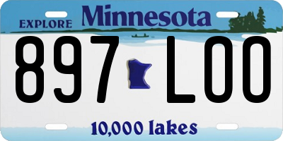 MN license plate 897LOO