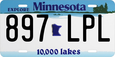 MN license plate 897LPL