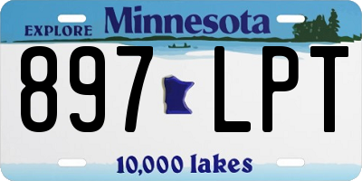 MN license plate 897LPT