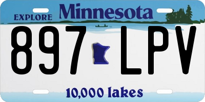 MN license plate 897LPV