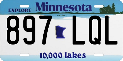 MN license plate 897LQL